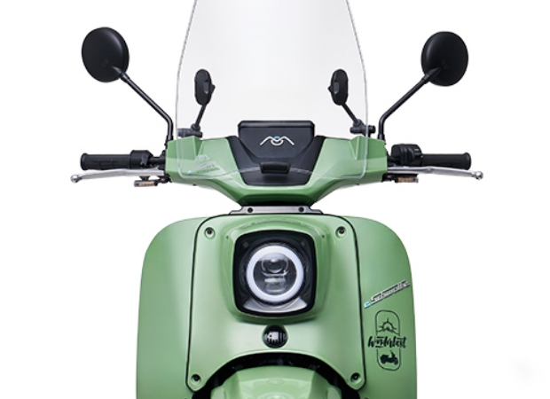 Schwalbe Wanderlust GT Frontansicht vor weißen Hintergrund